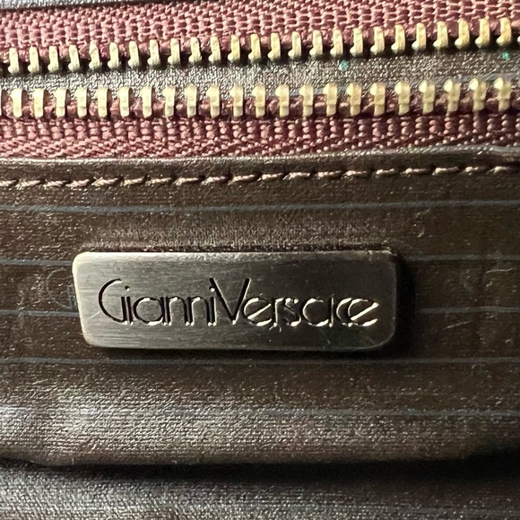 Gianni Versace Unisex Cosmetic Case Toiletry Bag Brown - Picture 8 of 8